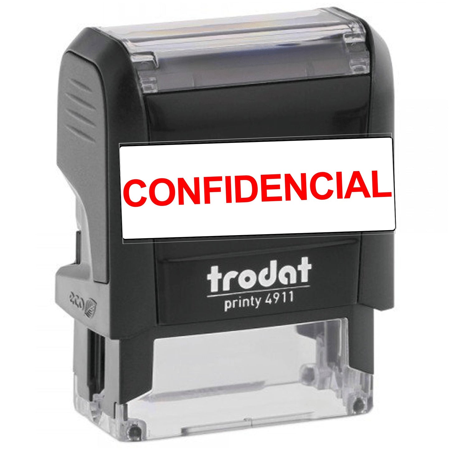 Sellos De Texto Para Negocios CONFIDENCIAL 3.8x1.4 cm