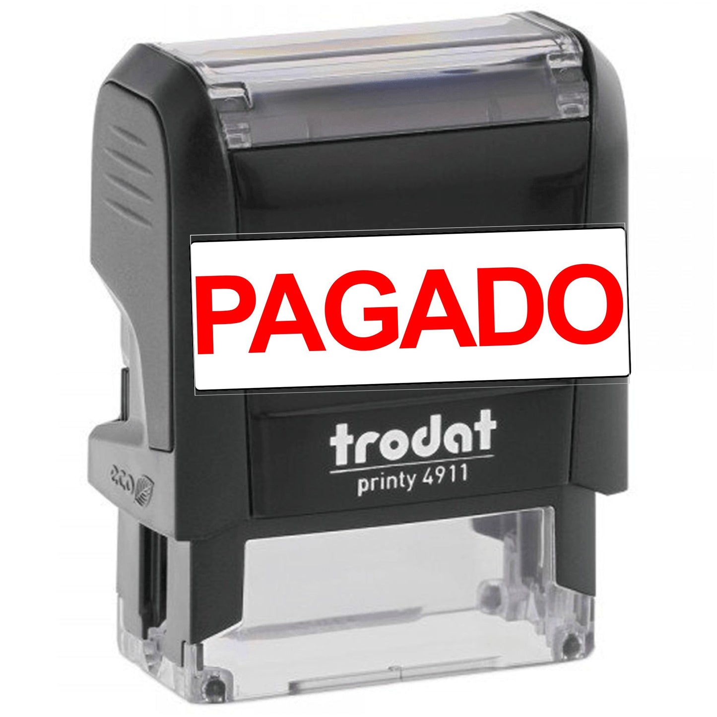 Sellos De Texto Para Negocios PAGADO 3.8x1.4 cm