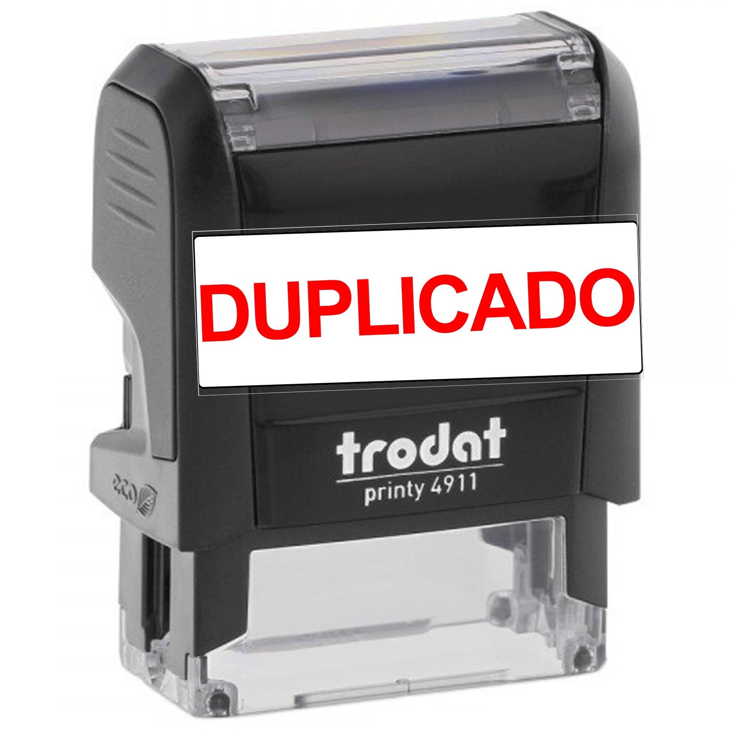 Sellos De Texto Para Negocios DUPLICADO 3.8x1.4 cm