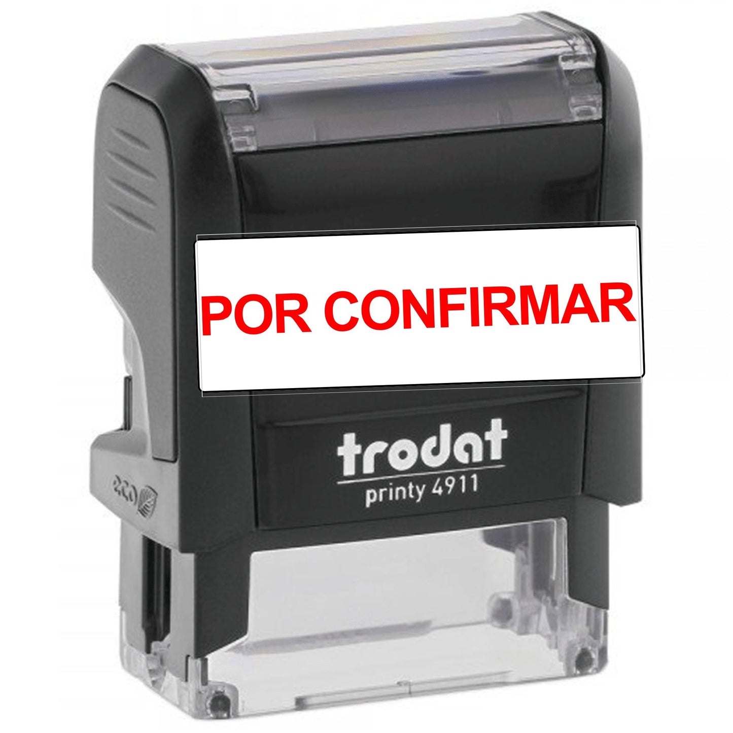 Sellos De Texto Para Negocios POR CONFIRMAR 3.8x1.4 cm