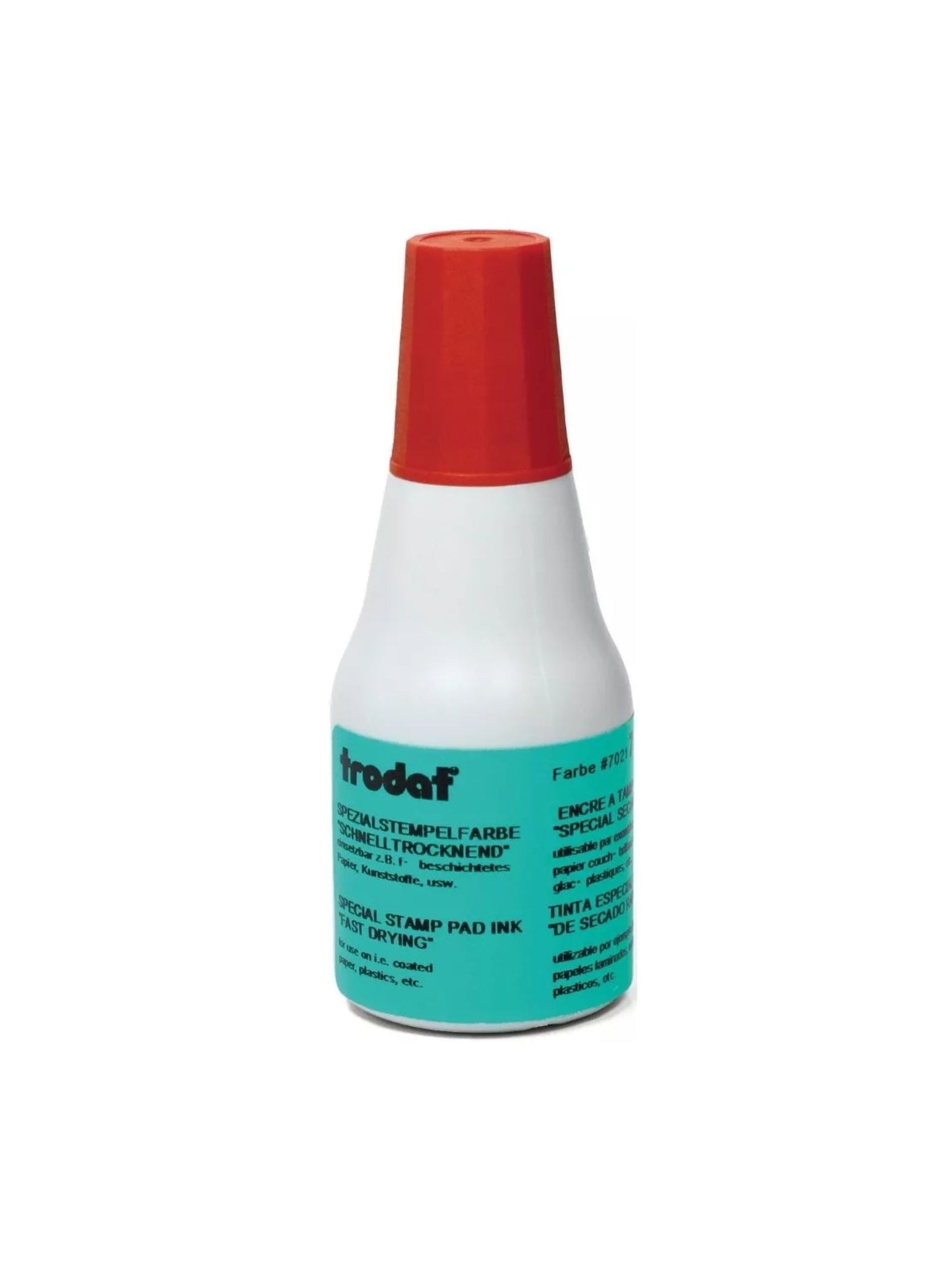 Tinta Para Sellos De Secado Rapido Trodat 7021 28 ml Roja