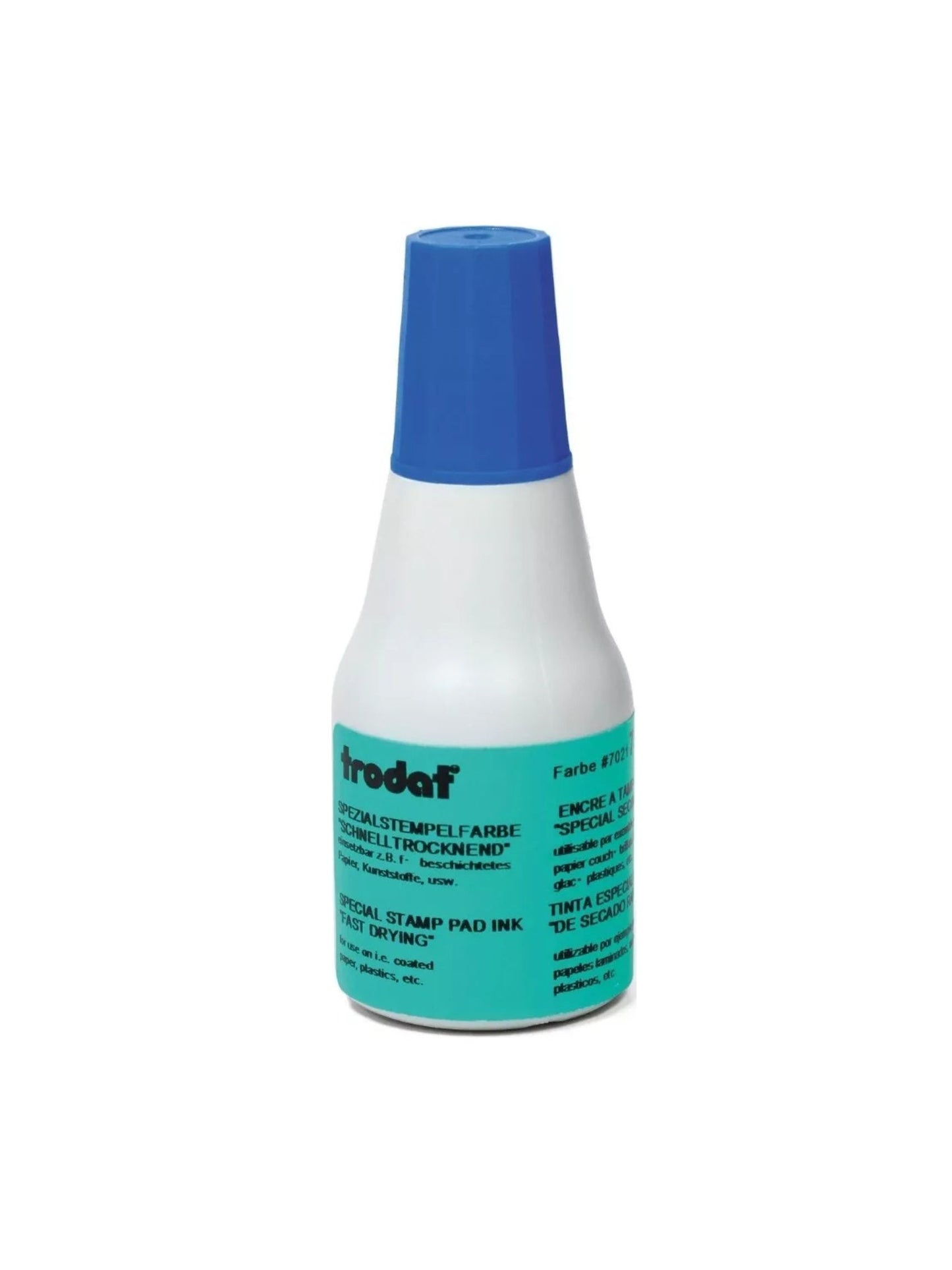 Tinta Para Sellos De Secado Rapido Trodat 7021 28 ml Azul