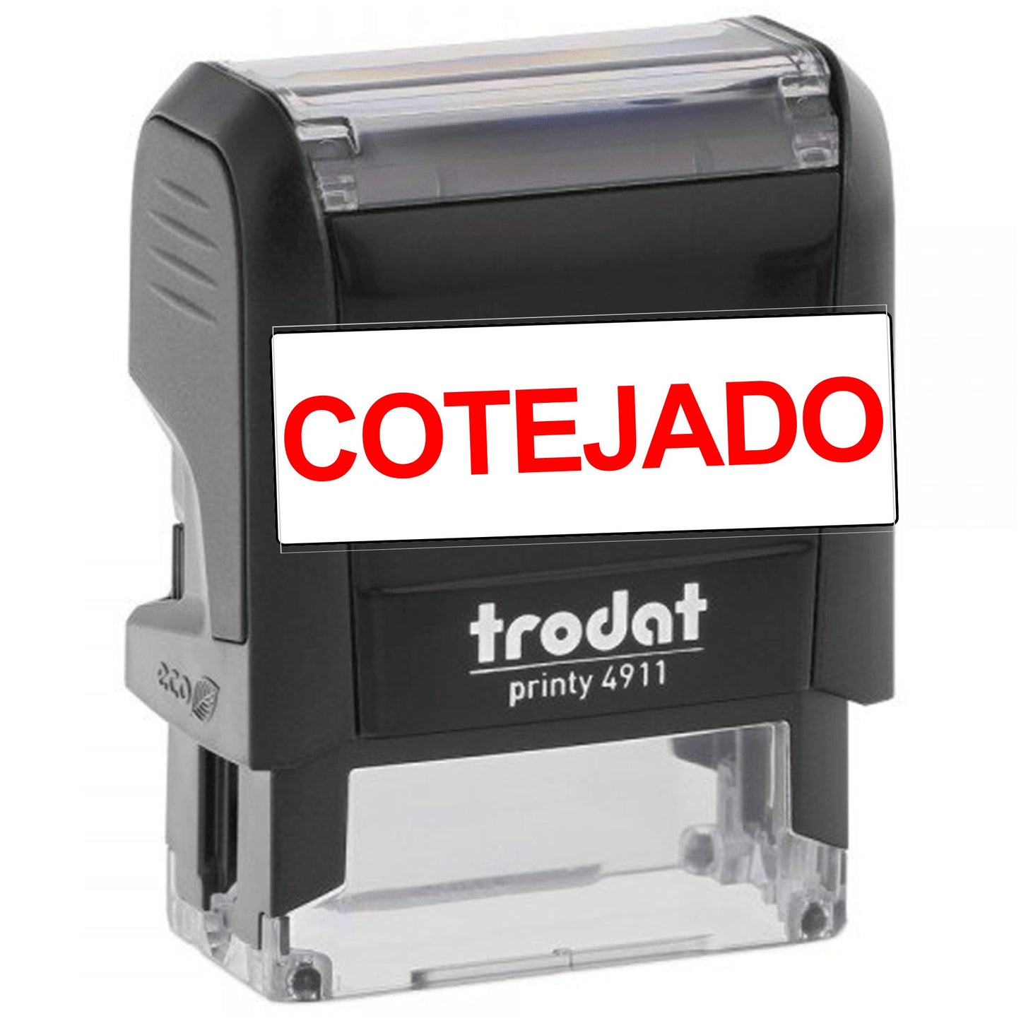 Sellos De Texto Para Negocios COTEJADO 3.8x1.4 cm