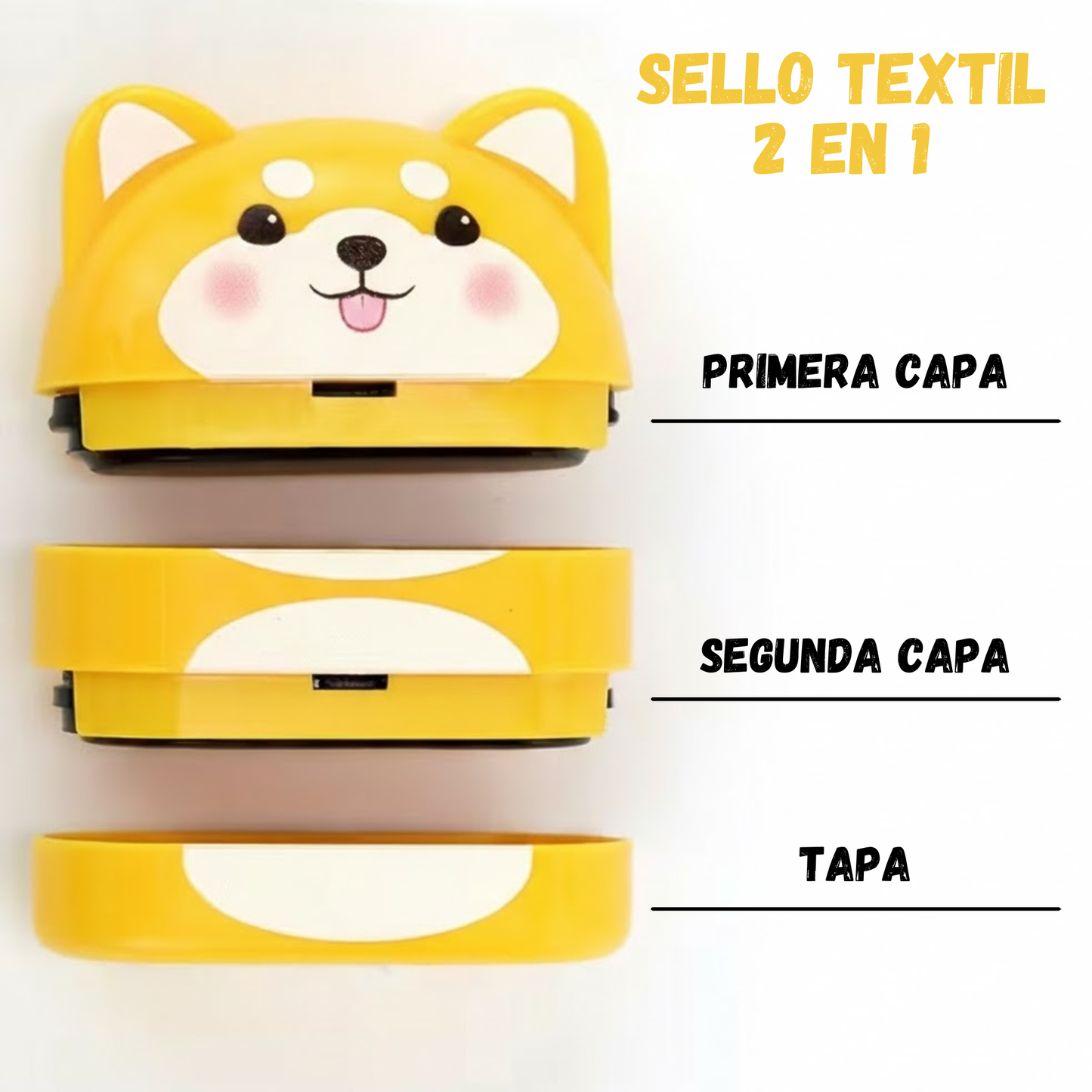 Sello para ropa 2 en 1 King Stamp - Perro