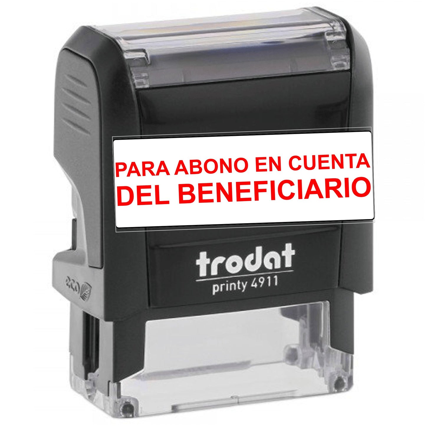 Sellos De Texto Para Negocios ABONO BENEFICIARIO 3.8x1.4 cm