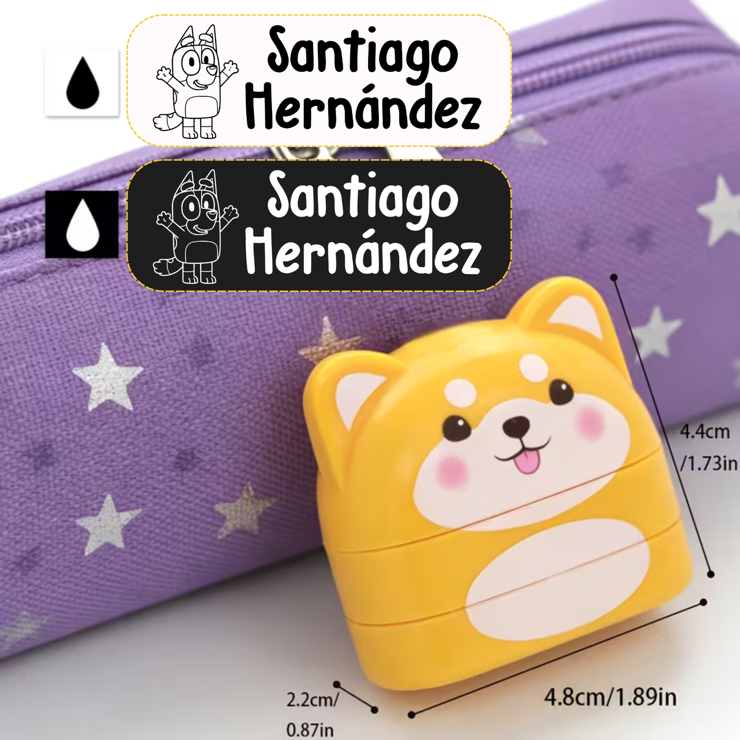 Sello para ropa 2 en 1 King Stamp - Perro