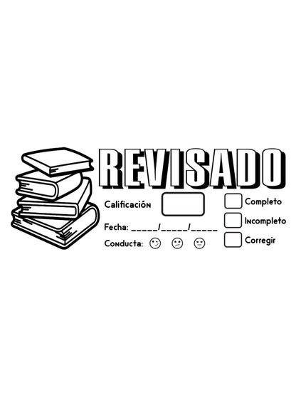 Sello Para Docentes Educativos 4.7X1.8 cm