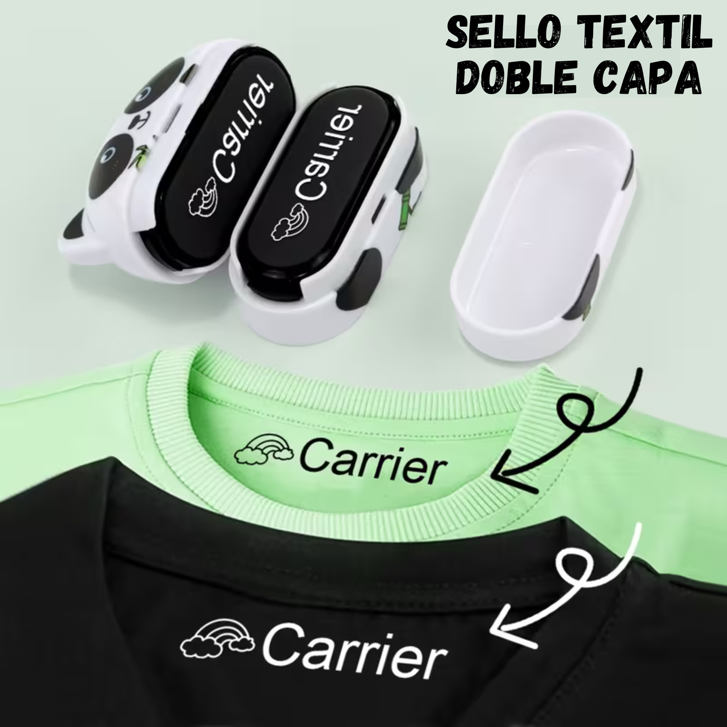 Sello para ropa 2 en 1 King Stamp - Panda