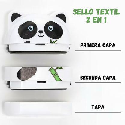 Sello para ropa 2 en 1 King Stamp - Panda
