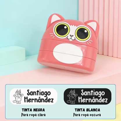 Sello para ropa 2 en 1 King Stamp - Gato