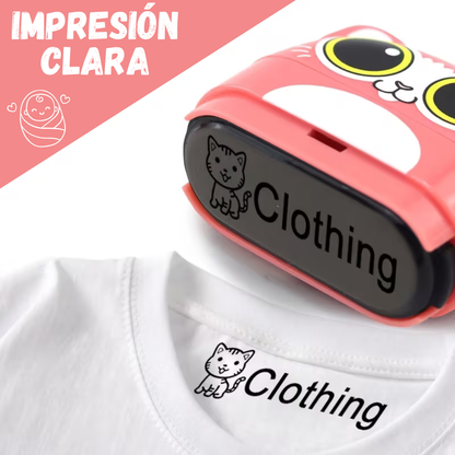 Sello para ropa 2 en 1 King Stamp - Gato