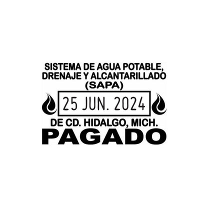 Sello Fechador Manual Trodat 2910-P07 6X4 cm Personalizado