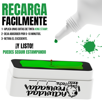 Tinta base aceite King Stamp 10 ml - Verde