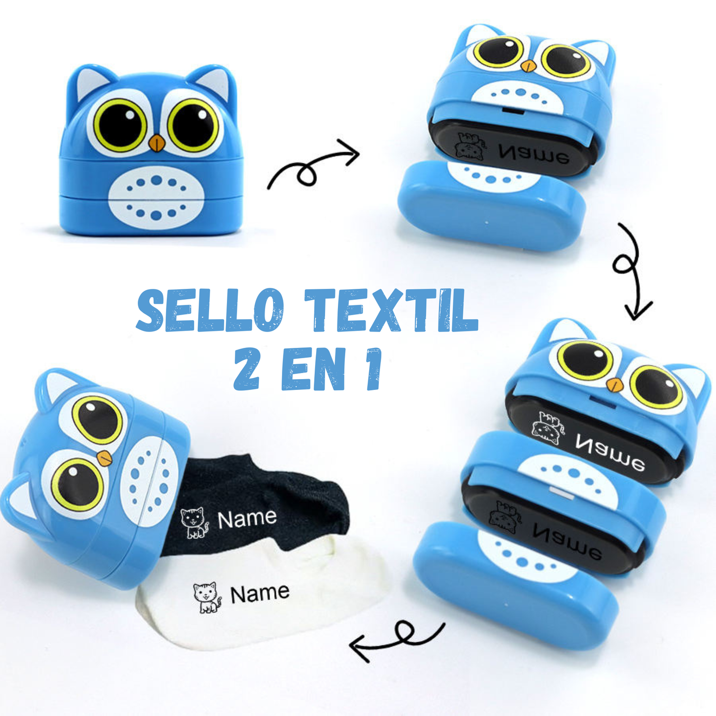 Sello para ropa 2 en 1 King Stamp - Bhúo