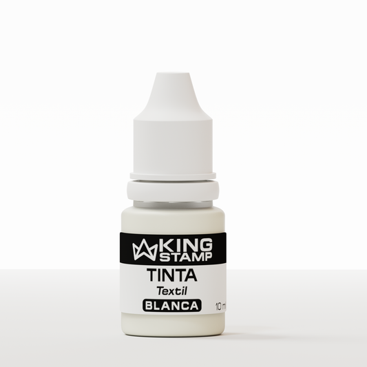 Tinta textil base aceite King Stamp 10 ml - Blanca