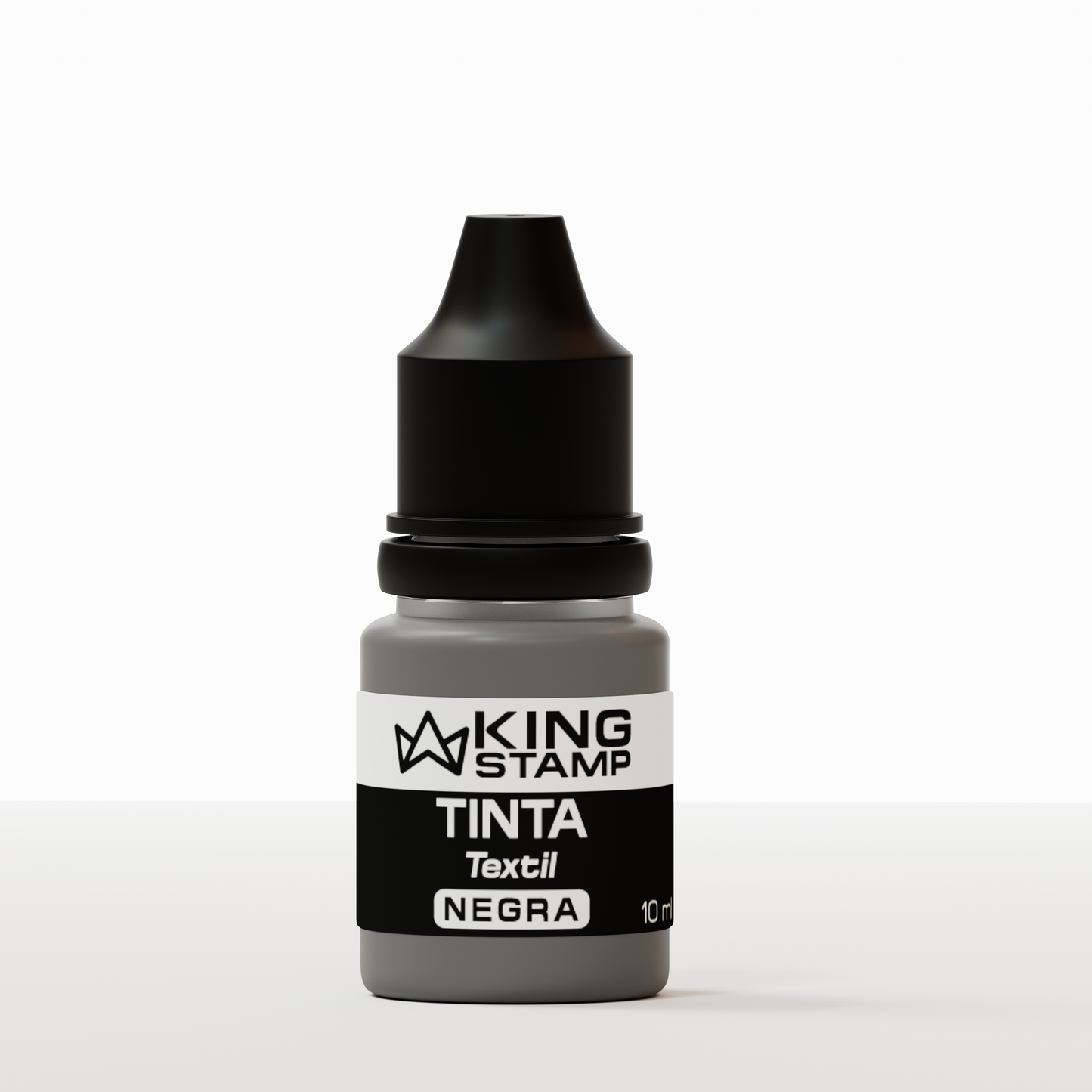 Tinta textil base aceite King Stamp 10 ml - Negra