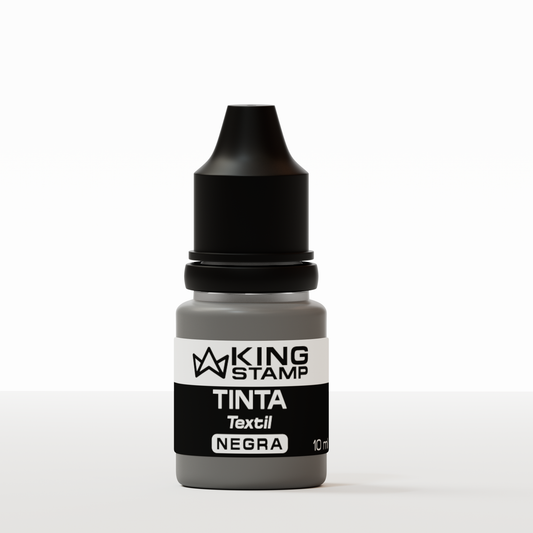 Tinta textil base aceite King Stamp 10 ml - Negra