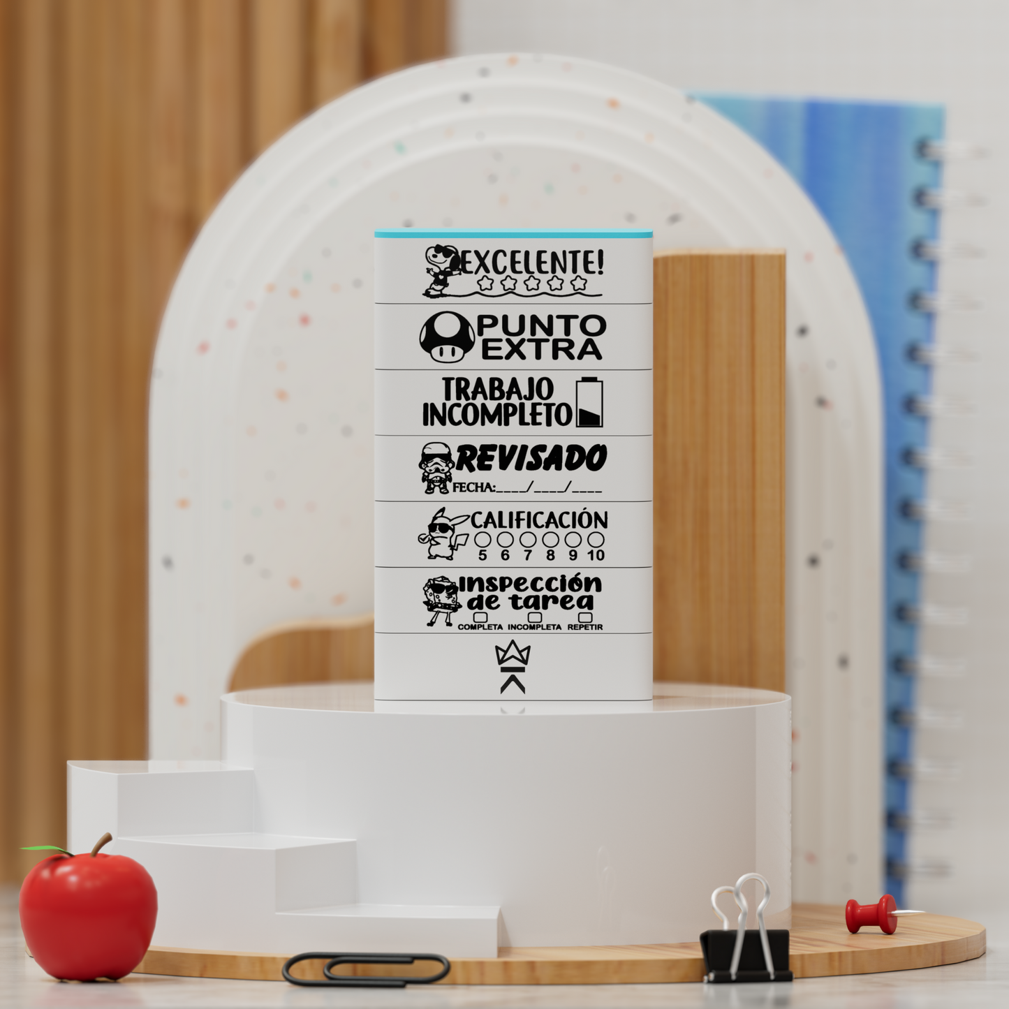 Sello apilable 6 en 1 King Stamp - Maestros 2