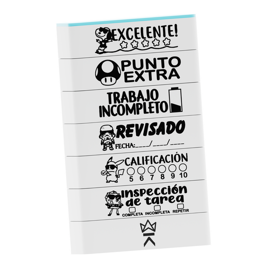 Sello apilable 6 en 1 King Stamp - Maestros 2