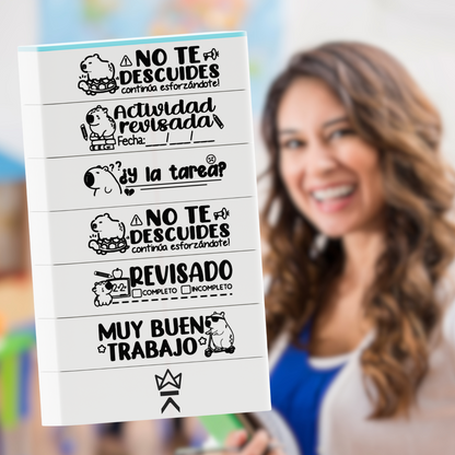 Sello apilable 6 en 1 King Stamp - Capibaras