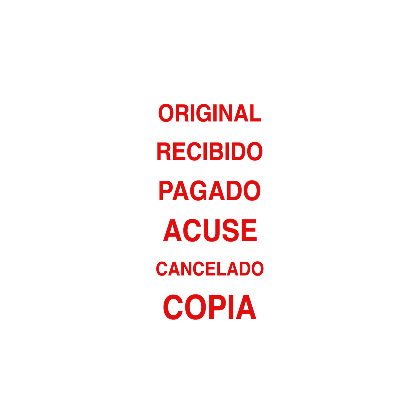 Sello apilable 6 en 1 King Stamp - Texto Comercial