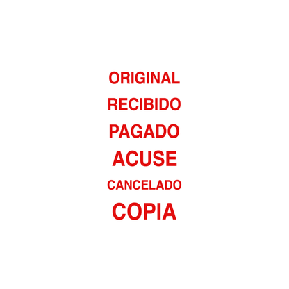 Sello apilable 6 en 1 King Stamp - Texto Comercial